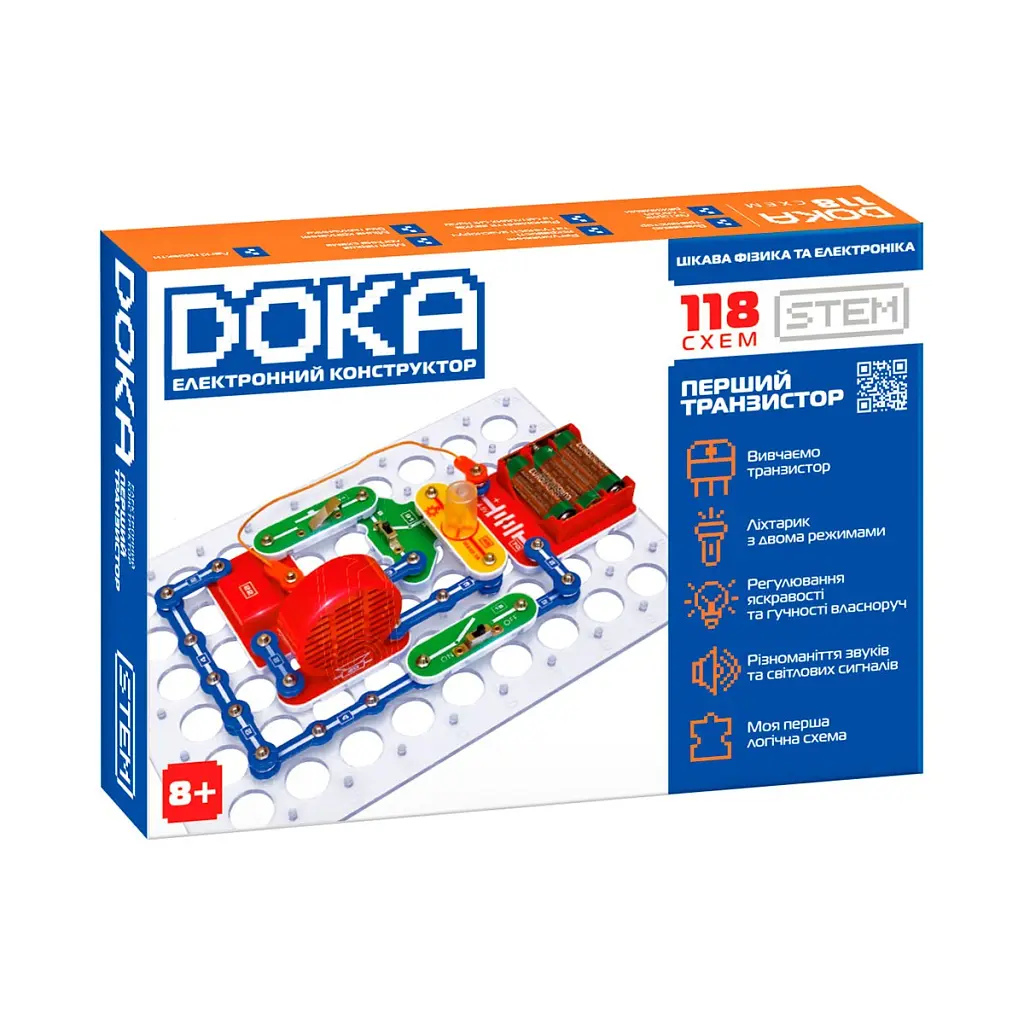 Конструктор DOKA електронний 118 схем (D70701) - фото 12