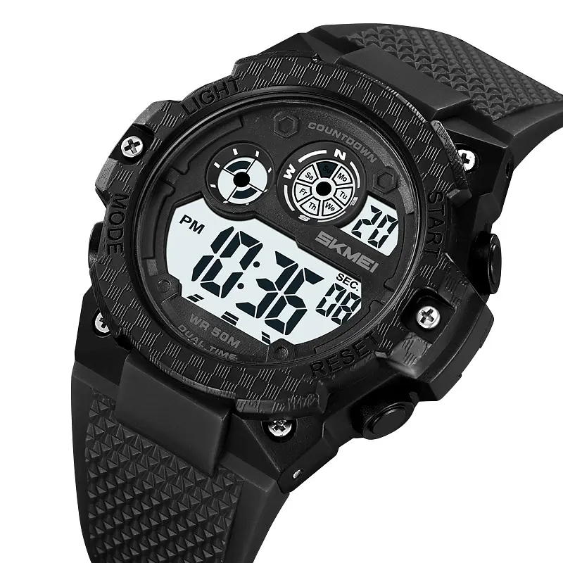 Чоловічий наручний годинник 2337BKWT Black-White Skmei acs0030009 - фото 3