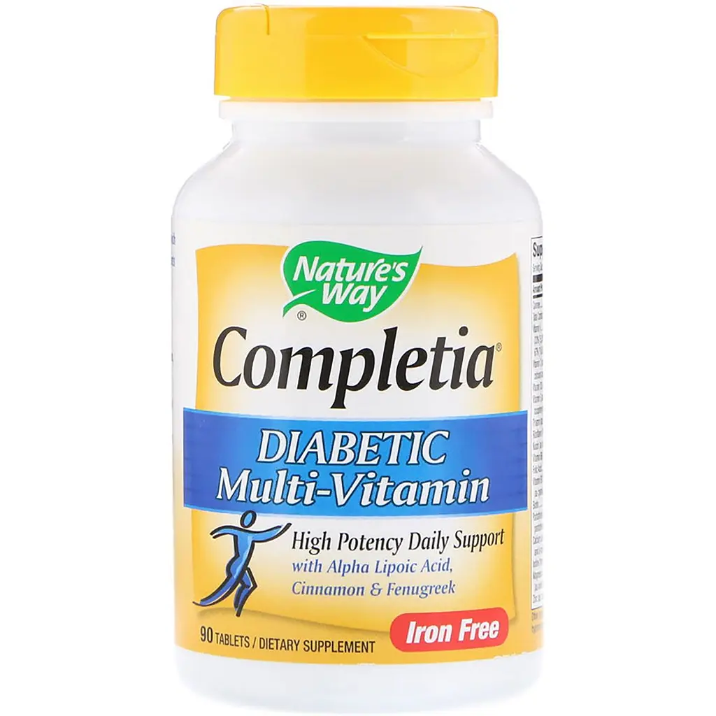 Мультивітаміни для діабетиків Nature's Way Diabetic Multi-Vitamin 90 таблеток - фото 3