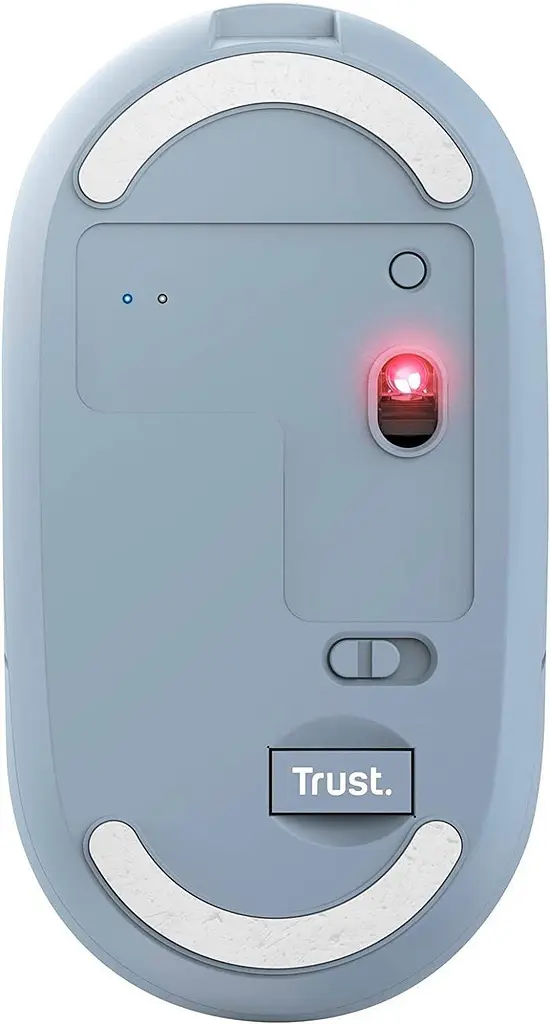 Миша Trust Puck Wireless/Bluetooth Silent Blue (24126) - фото 2