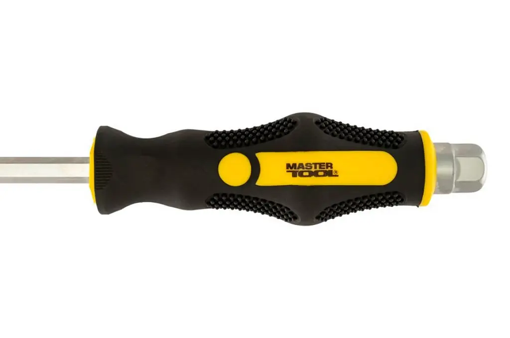 Отвертка ударная плоская шлицевая Mastertool SL8 x 150мм HEX 49-6815 - фото 4