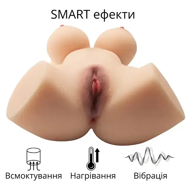 Мастурбатор-торс реалістичний I’MCUM RealBody Smart Doll з підігрівом, вібрацією, всмоктуванням та звуком (IM-WW204) - фото 7