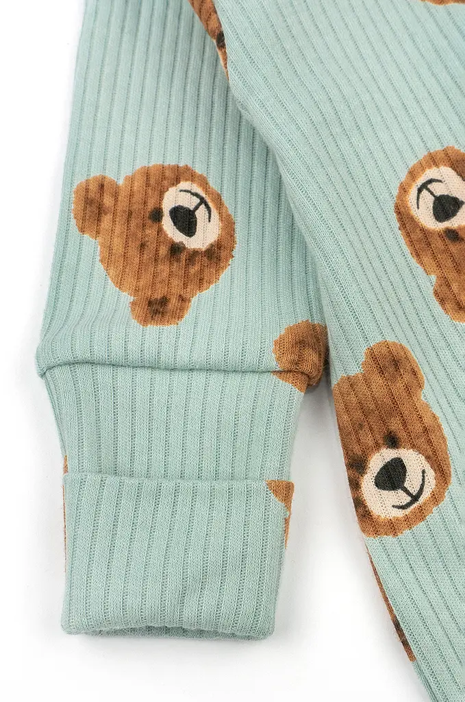 Бавовняний комбінезон для немовлят на блискавці Cute bear - фото 4