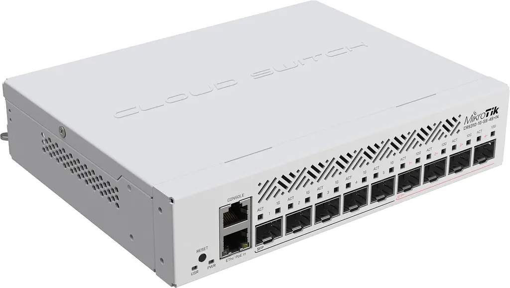 Коммутатор Mikrotik CRS310-1G-5S-4S+IN, 1xGE LAN, 5xSFP, 4xSFP+, CPU ARM v7, RAM 256Mb - фото 3