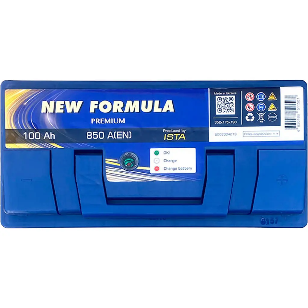 Автомобильный аккумулятор New Formula Premium 6СТ-100Ah (-/+) 850А (EN) - фото 2