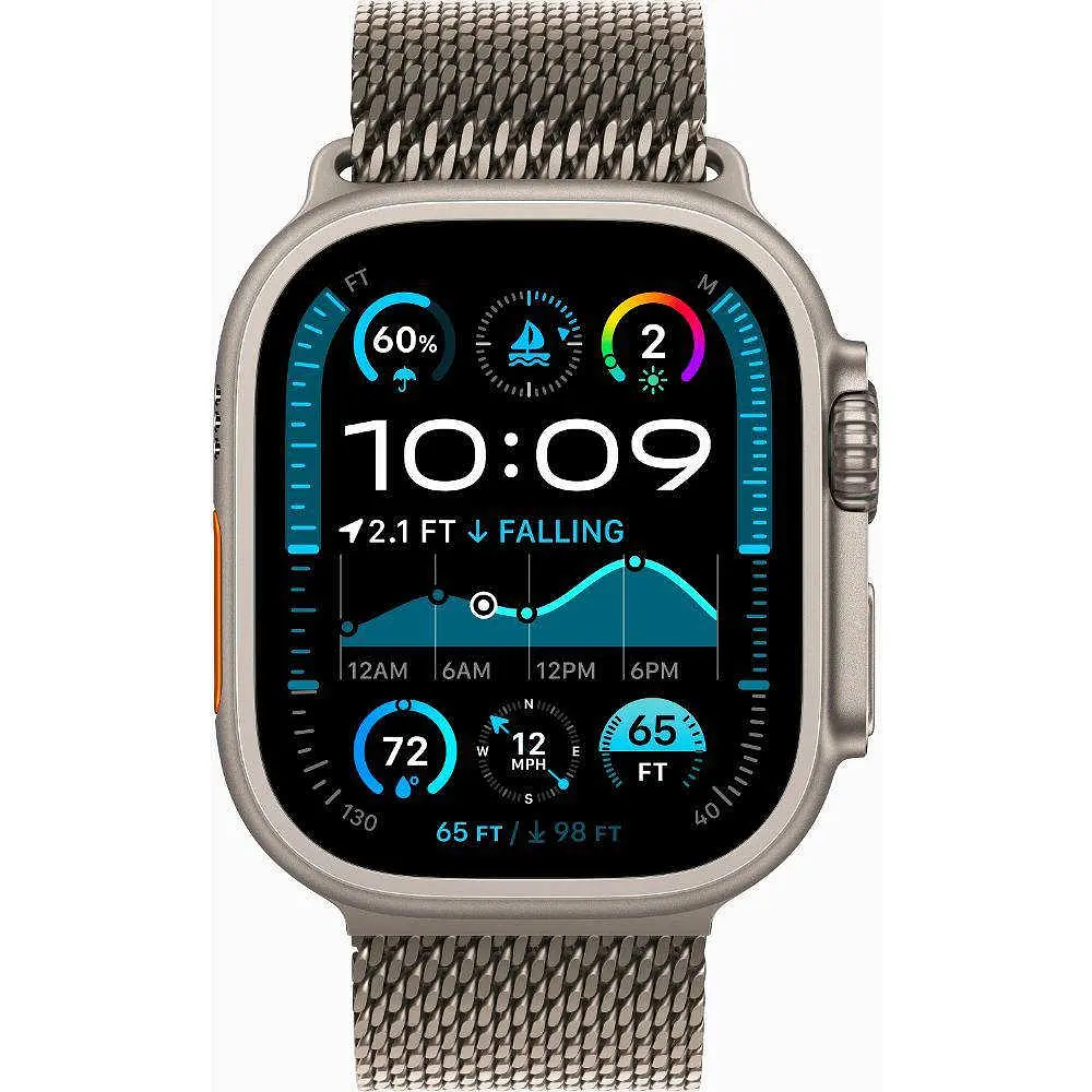 Смарт-часы с GPS+Cellular 49mm Natural Titanium Case w. N. Titanium Milanese Loop - S (MX4M3) - фото 2
