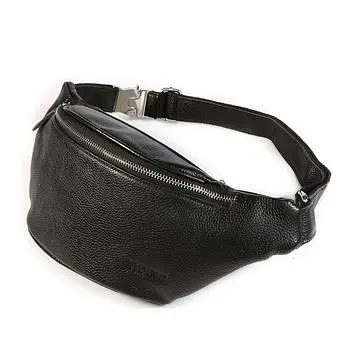 Шкіряна бананка Tiding 8.5х12х30 см sum0025647 - фото 4