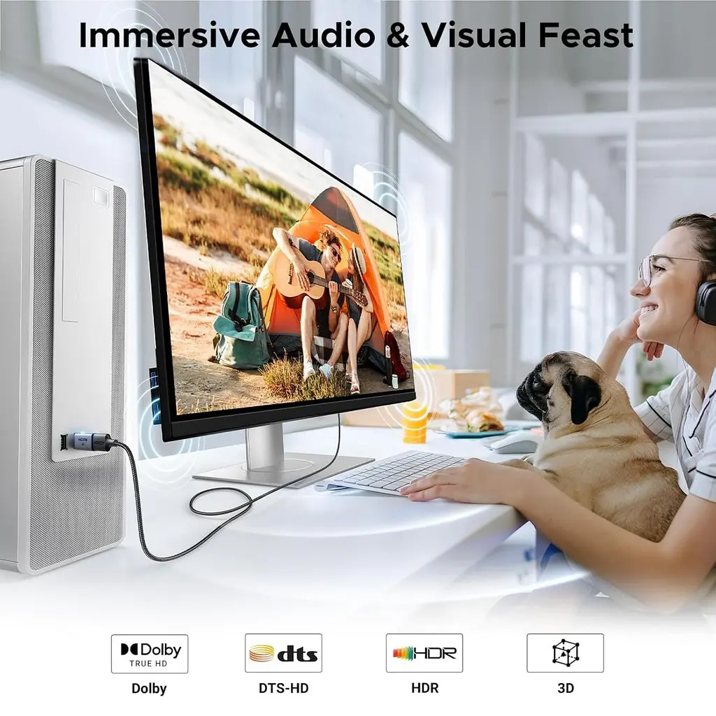 Перехідник Ugreen DP130 DisplayPort — HDMI 4K 2 шт. сірий (55935) [175317] - фото 6