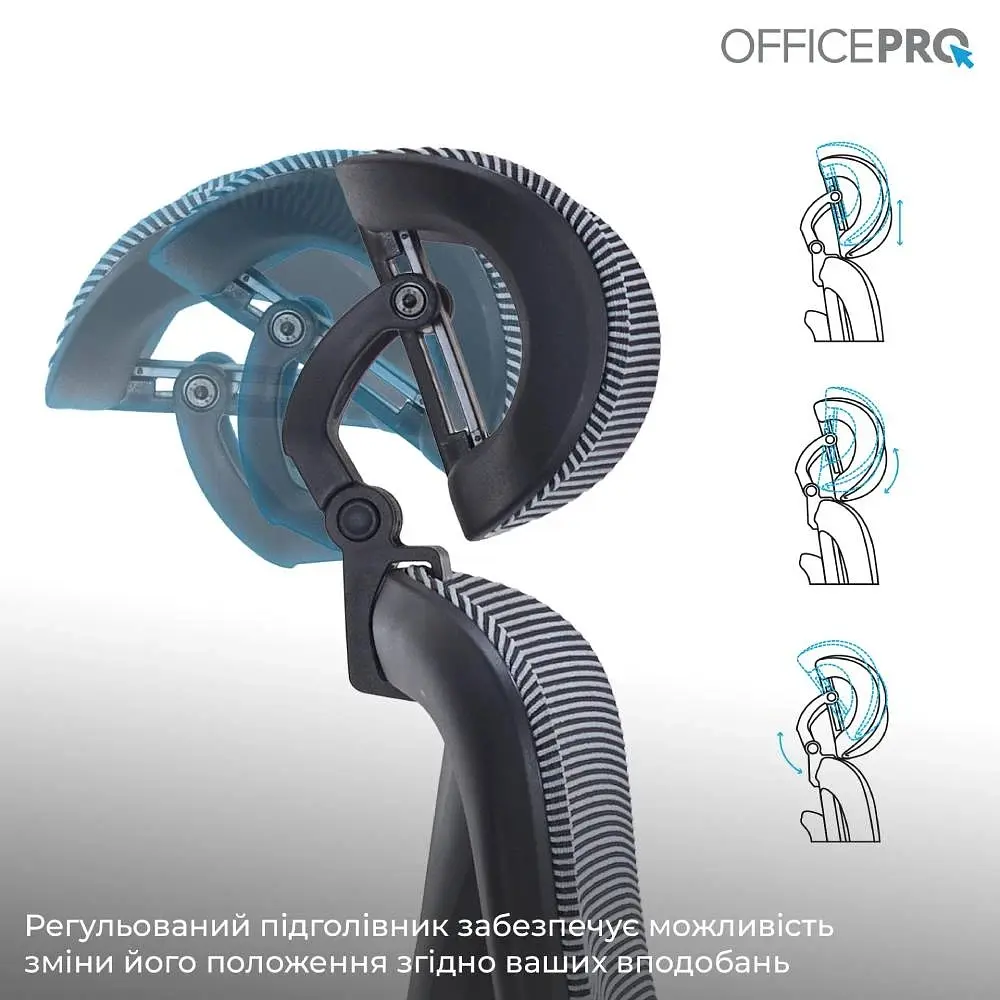 Офисное кресло Officepro AtlasOC630-B-DG-DG Black/Dark Gray (OC630-B-DG-DG) - фото 9