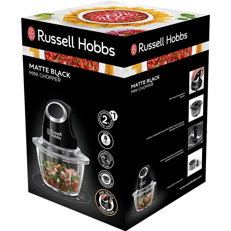 Подрібнювач Russell Hobbs Matte Black 200 Вт чорний (24662-56) - фото 3