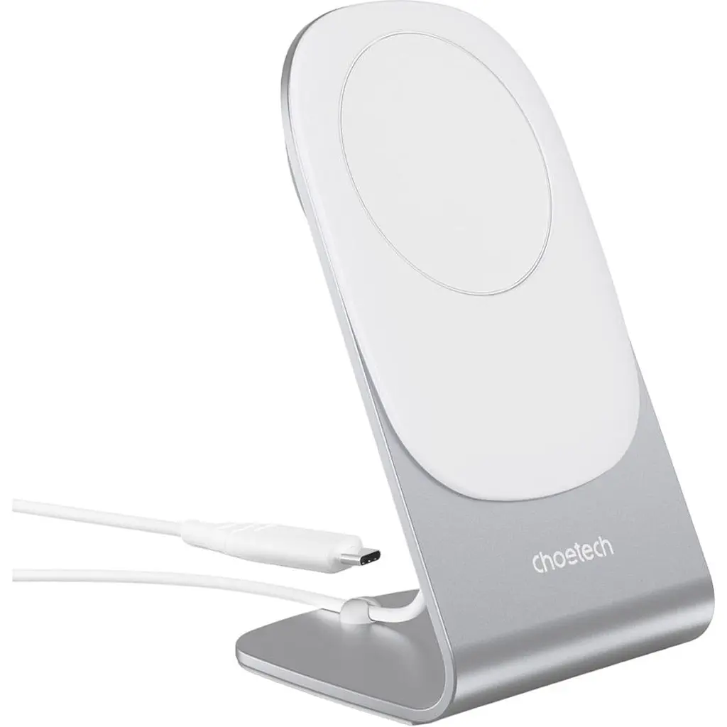 Бездротовий зарядний пристрій Choetech T517-F+H047 Magnetic Wireless Charger + Holder [101510] - фото 6