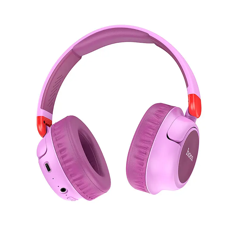 Навушники бездротові Hoco W43 Adventure BT headphones накладні до 25 годин фіолетові - фото 2
