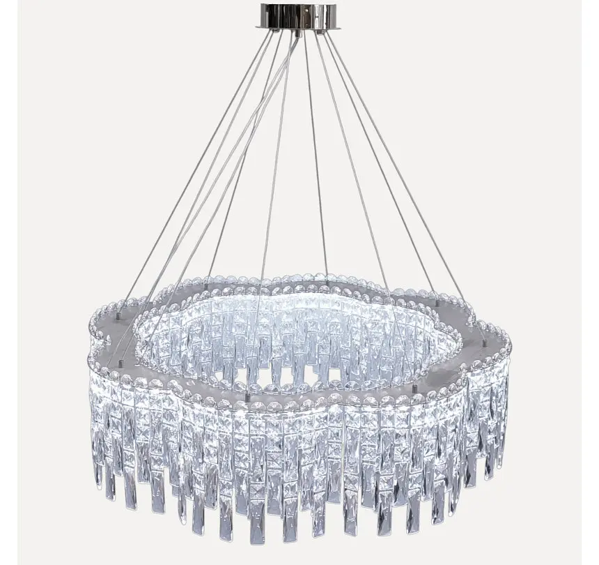 Підвісна світлодіодна кришталева люстра Artlight 8635/800CH, хром, 123 Вт, від 20-30 м² - фото 5
