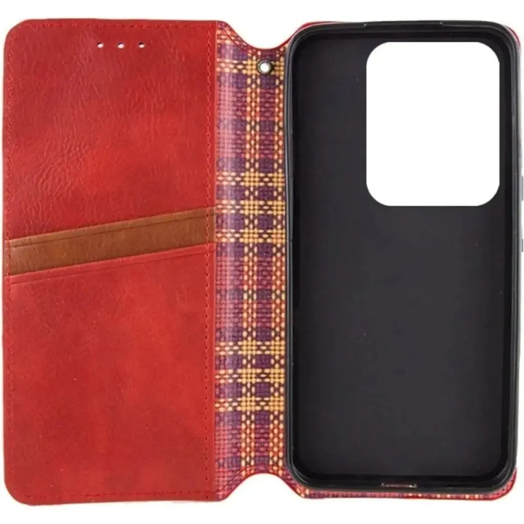 Чохол-книжка Rubic Leather Case для Redmi Note 13 Pro 5G/ Poco X6 5G Red [120837] - фото 3