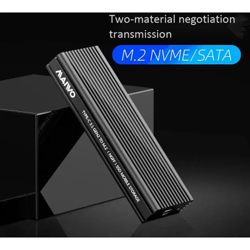 Кишеня зовнішня Maiwo M.2 SSD NVMe/SATA combo USB3.1 GEN2 Type-C al. (K1687P2) - фото 6