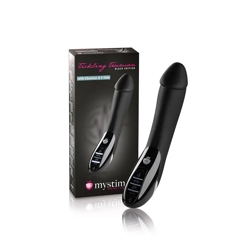 Вібратор з електростимуляцією Mystim Tickling Truman eStim Black, міостимулятор - фото 11