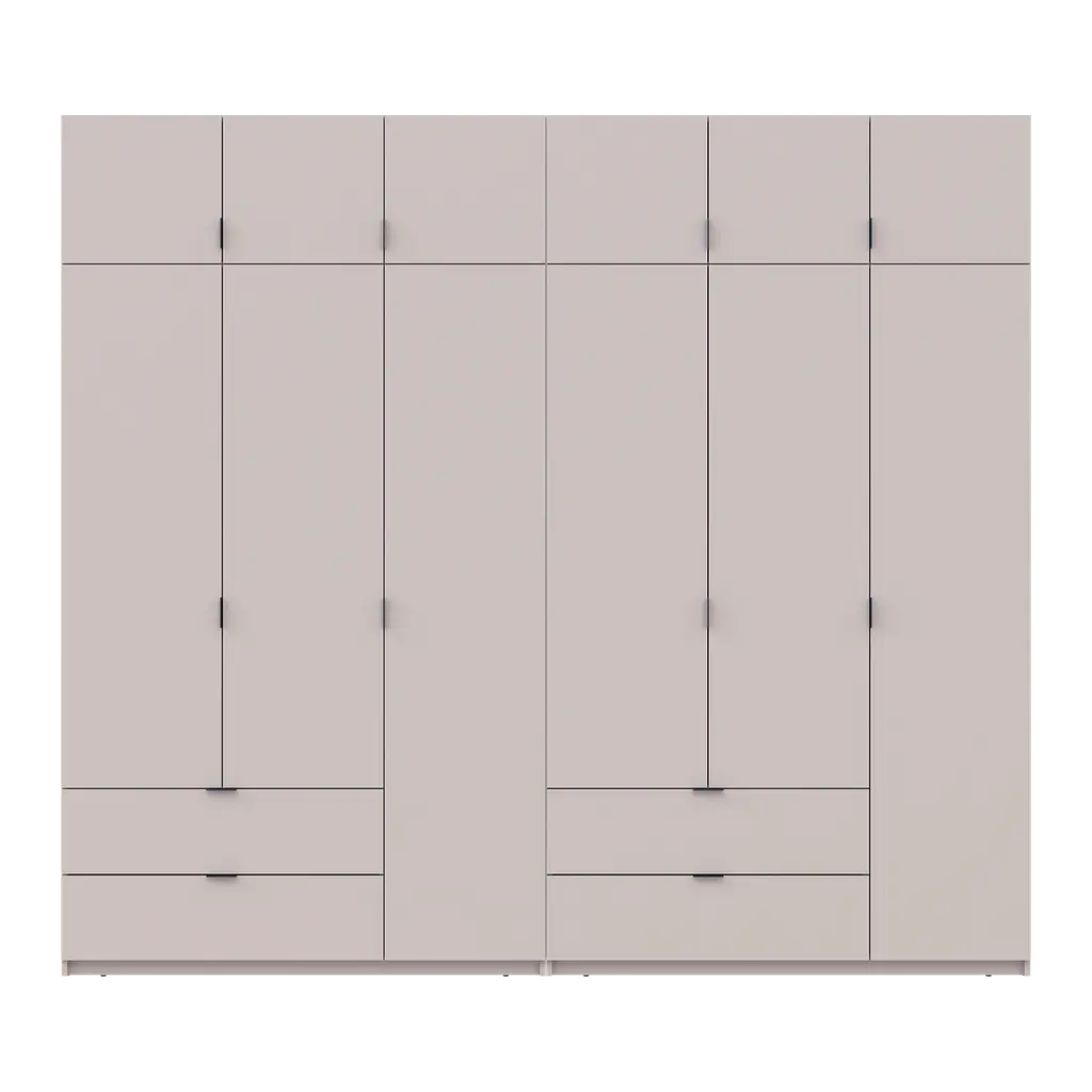 Шафа для одягу Doros Лукас Кашемір 3+3 ДСП 270х50х240 (42005116) - фото 4