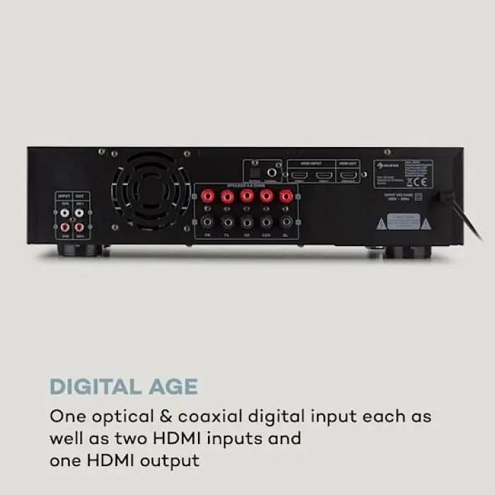 Підсилювач Auna AMP-H260 5.1 2x100 Вт (10035180) - фото 4