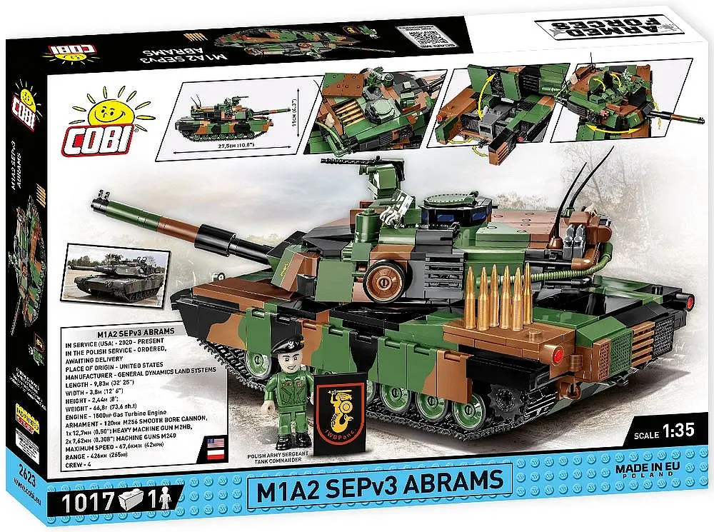 Конструктор COBI танк Abrams 2623 - фото 4