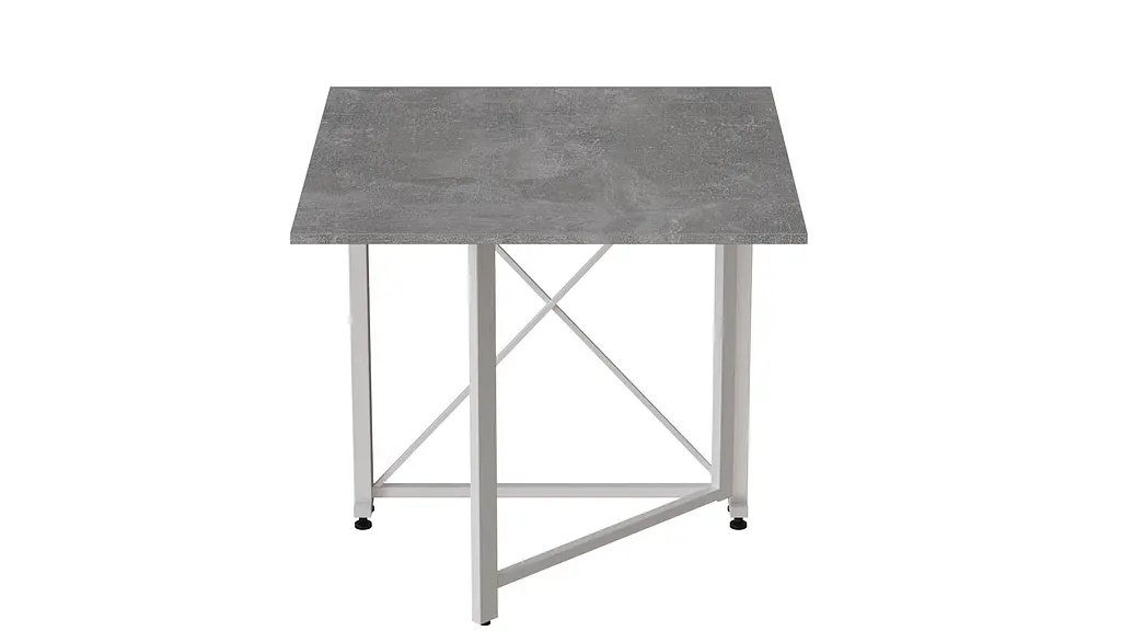 Стіл-книга трансформер Оріон 1 Ferrum-decor 750x810x730 Білий метал ДСП Бетон 16 мм (FRD-104610) - фото 2