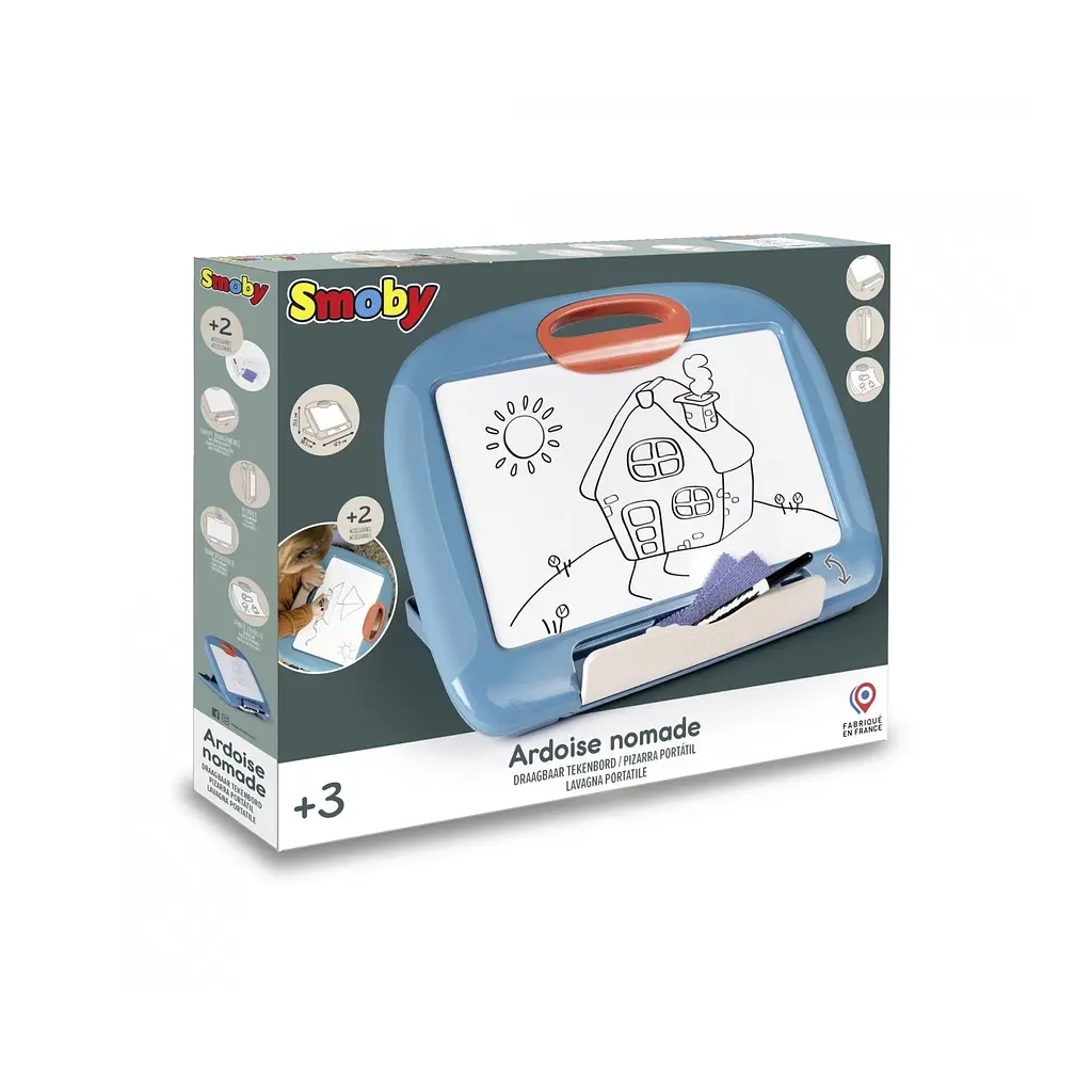 Дошка для малювання Smoby Toys мобільна 27х43х31 см синя (410713) - фото 3