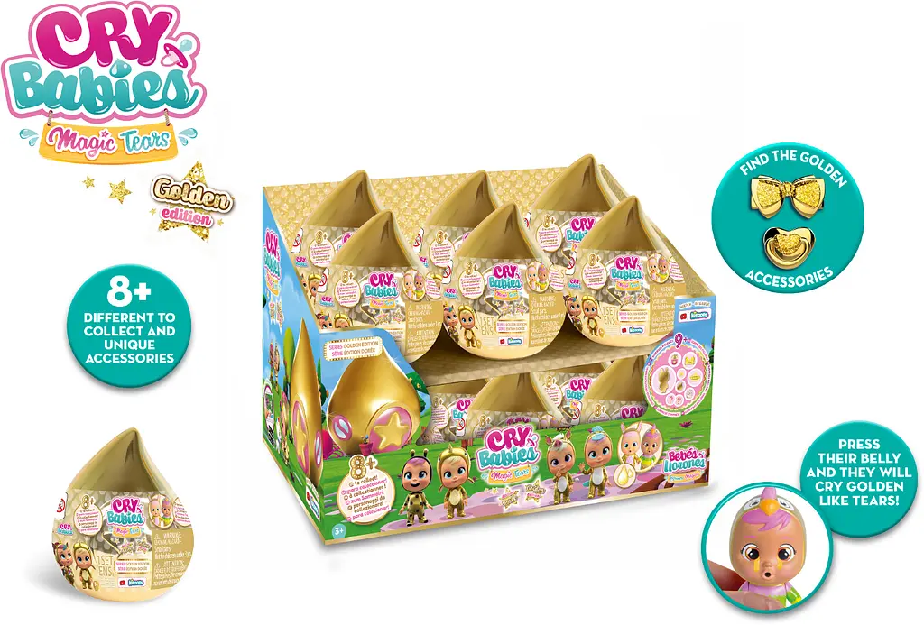 Іграшковий набір Cry Babies Magic Tears Golden Edition з лялькою (93348) - фото 8
