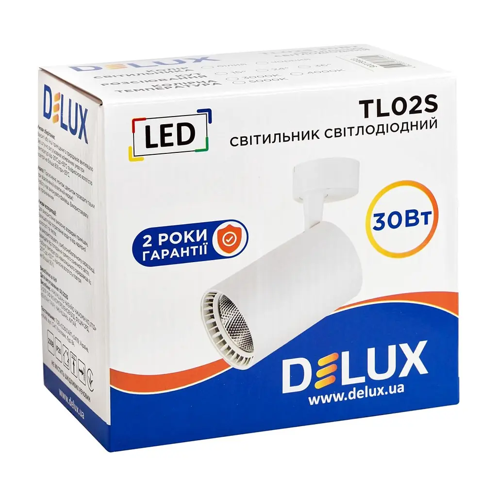 Спот Delux TL02S 30 Вт 4000K (90015902) - фото 2