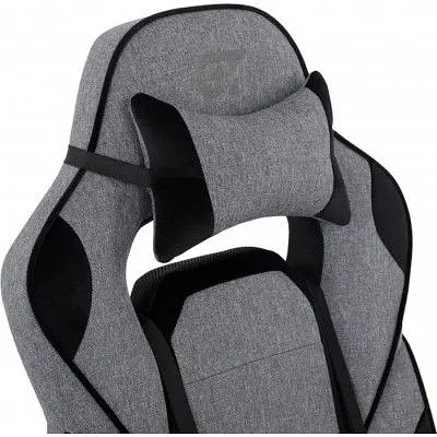 Крісло ігрове GT Racer X-2749-1 Gray/Black Suede (X-2749-1 Fabric Gray/Black Suede) - фото 6