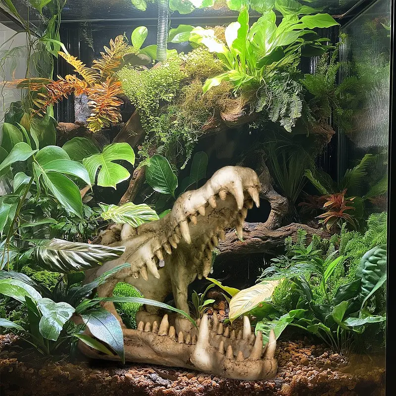Декорація череп крокодила Terrario Crocodile Skull XL 23x11x16см (251115) - фото 4