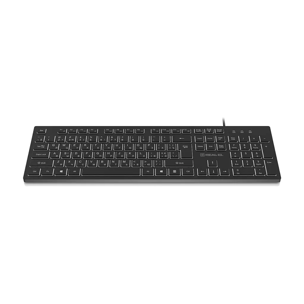 Клавіатура REAL-EL RK-7050 USB Black (EL123100054) - фото 6