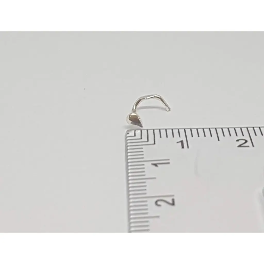 Срібна сережка-пірсинг в ніс Dear. 1022С - фото 2