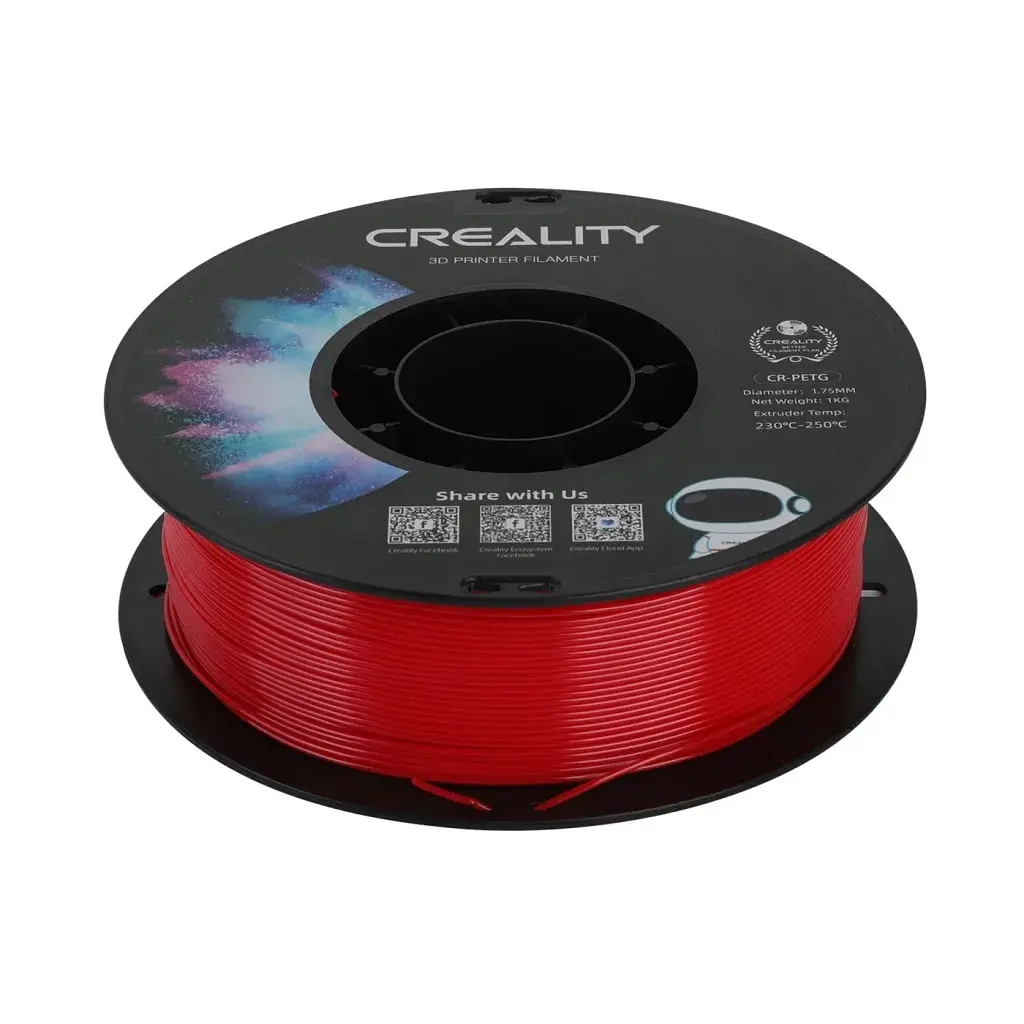 Пластик для 3D-принтера Creality PETG 1.75мм, red, 1кг (3301030038) - фото 2