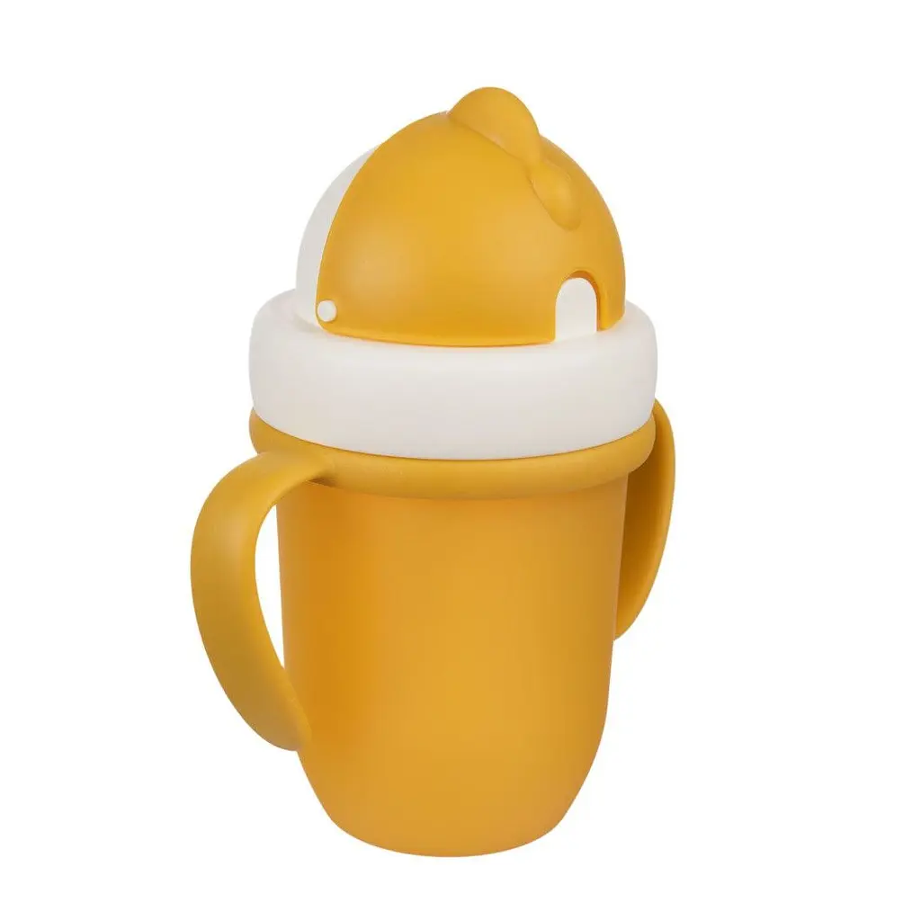 Кружка з силіконовою трубочкою Canpol babies Matte Pastels 210 мл жовтий - фото 3