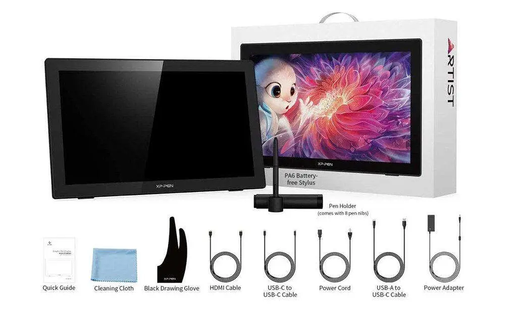 Монітор-планшет XP-Pen Artist 22 (2nd Generation) Black (ArtistCD220F_EU) - фото 8