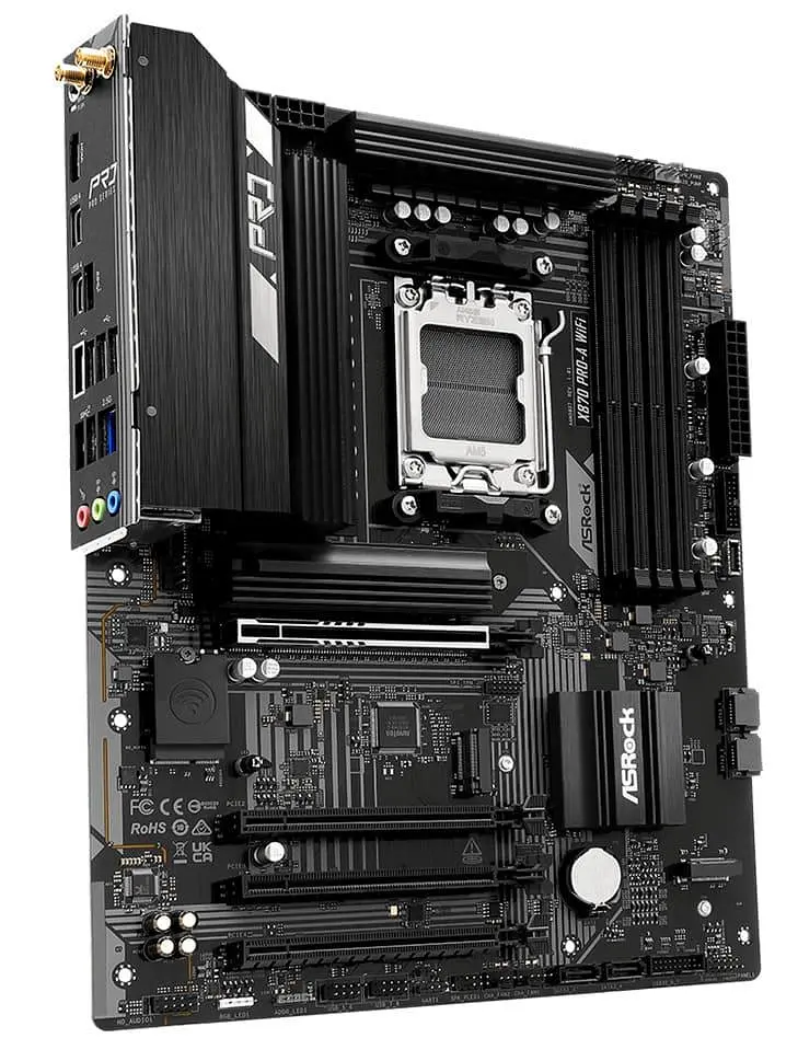 Материнська плата AsRock X870 PRO-A WIFI (X870 PRO-A WIFI) (Socket AM5, AMD X870, ATX) - фото 3