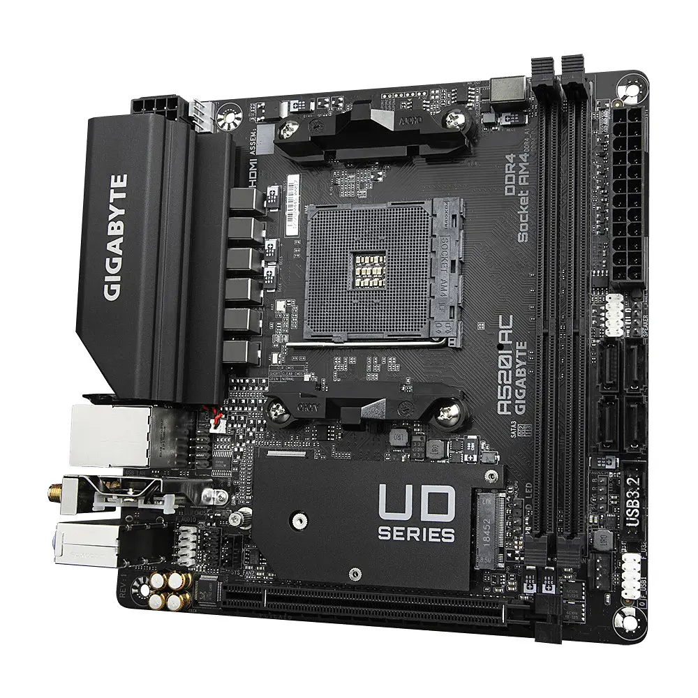 Материнская плата Gigabyte A520I AC - фото 2