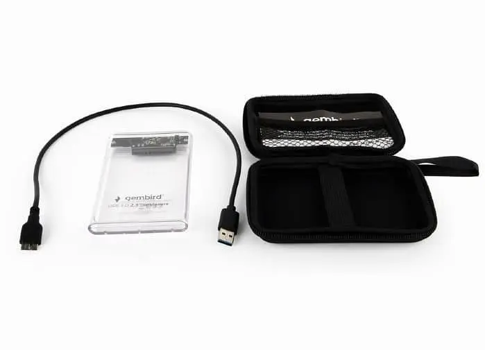 Зовнішня кишеня Gembird 2.5", USB 3.0, прозорий (EE2-U3S9-6) - фото 4