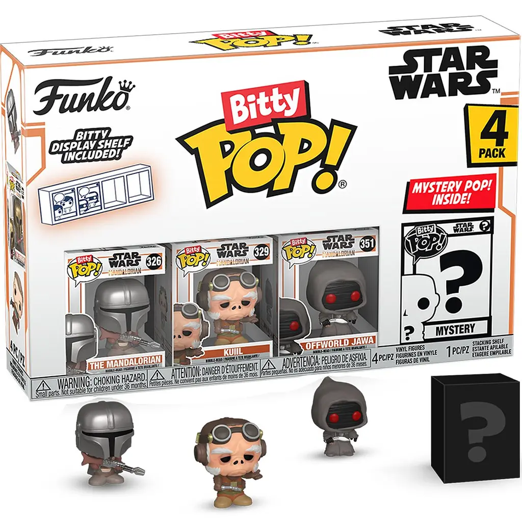 Набор подарков Funko POP Bitty: Mandalorian - Mandalorian 4pk det0018256 - фото 3