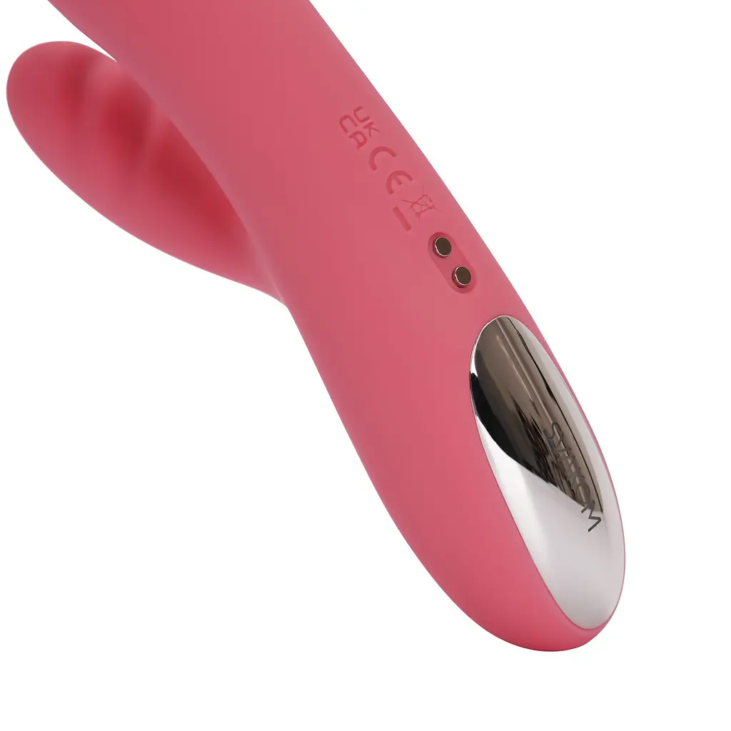 Вібратор-кролик Svakom Avery Strawberry Pink з стволом, що рухається, рух вперед-назад SVAKOM SX1279 101028 - фото 7