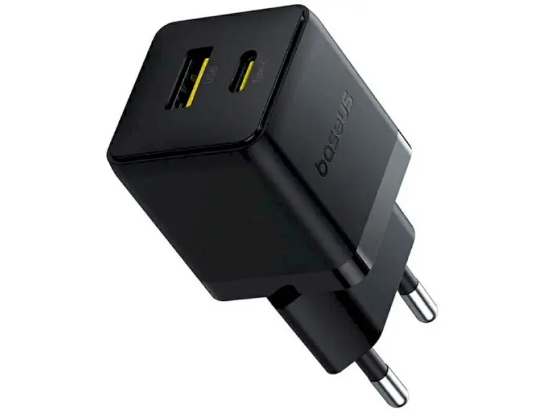 Мережевий зарядний пристрій BASEUS Palm Fast Charger 20 W Type-C to Type-C cable Black (P10111608113-01) - фото 2