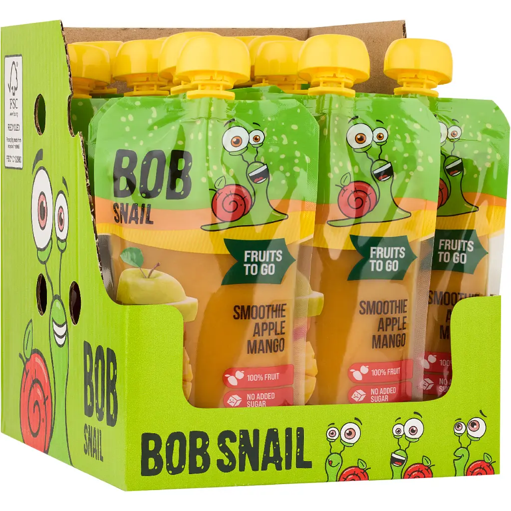 Дитяче пюре Bob Snail Равлик Боб Смузі Яблуко-Манго 200 г (4820219347033) - фото 2