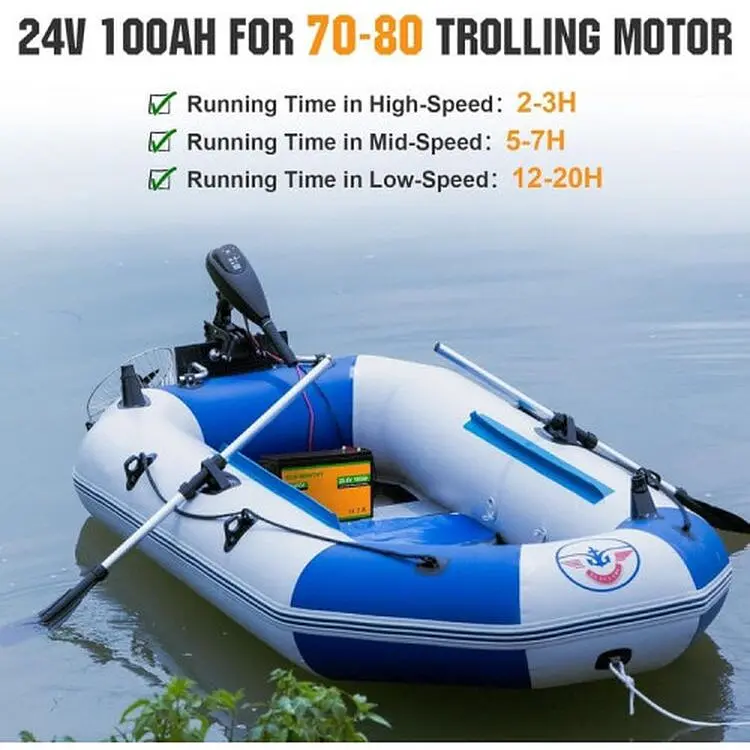 Аккумулятор Eco-Worthy LiFePO4 со встроенным BMS 5000+ циклов 24V 100 Ah (US-L13070402010-1) - фото 4