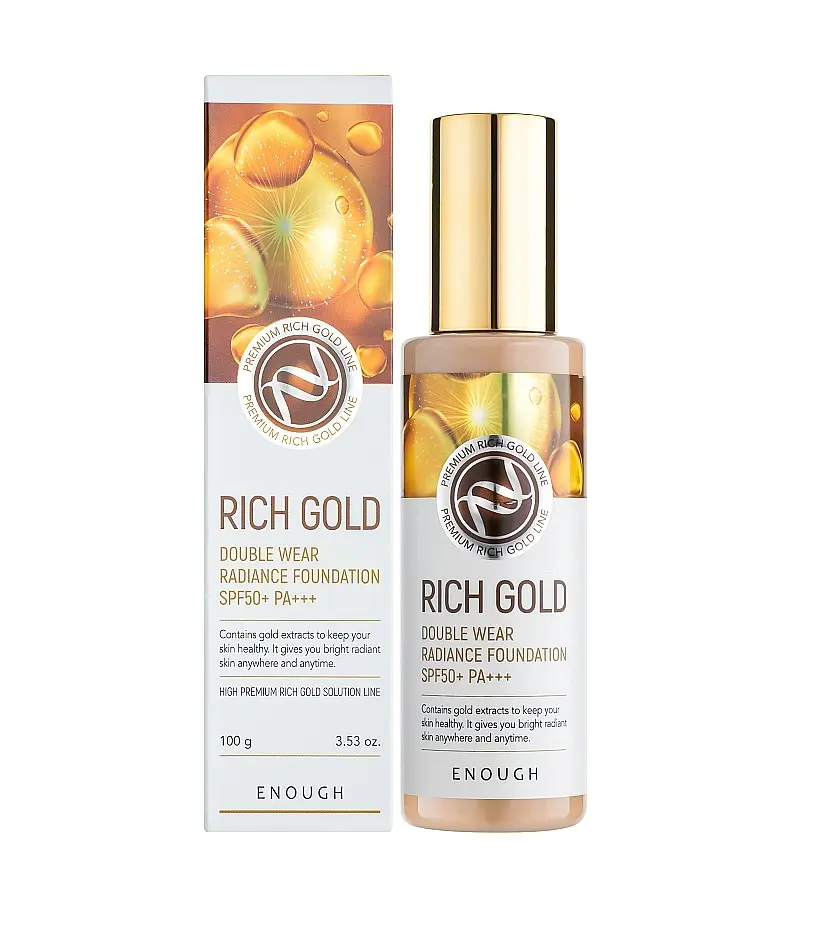 Тональний крем Золото Rich Gold Double Wear Radiance Foundation SPF50+ PA+++ (13) Enough 100 мл - фото 2