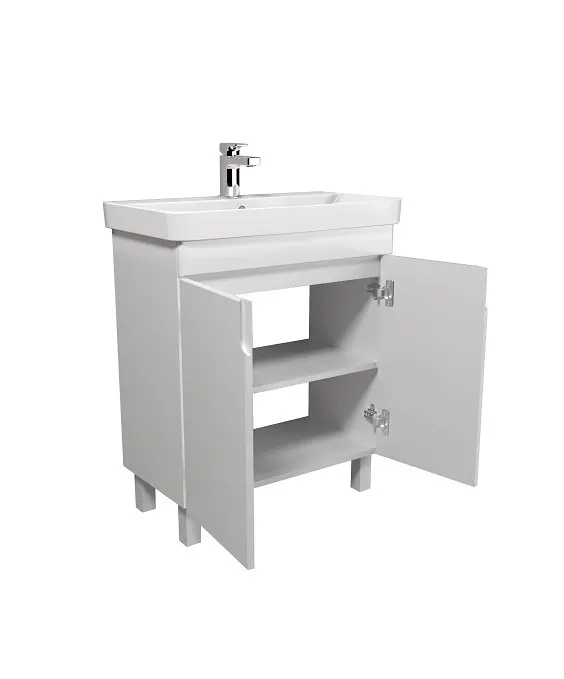 Тумба Мойдодир Simple White 70-U умивальник River 70 Білий універсальна Білий - фото 2