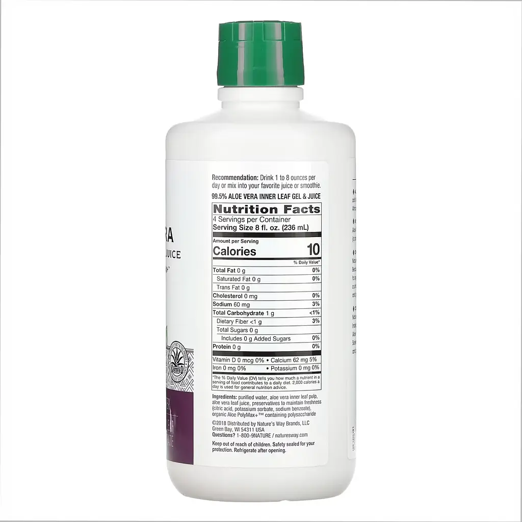 Алое вера Nature's Way Aloe Vera Gel & Juice 1 л - фото 2
