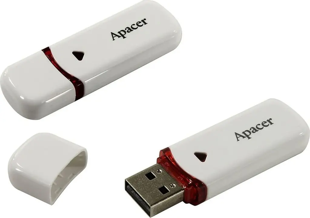 Флеш-накопитель Apacer USB 64GB AH333 White (AP64GAH333W-1) - фото 2