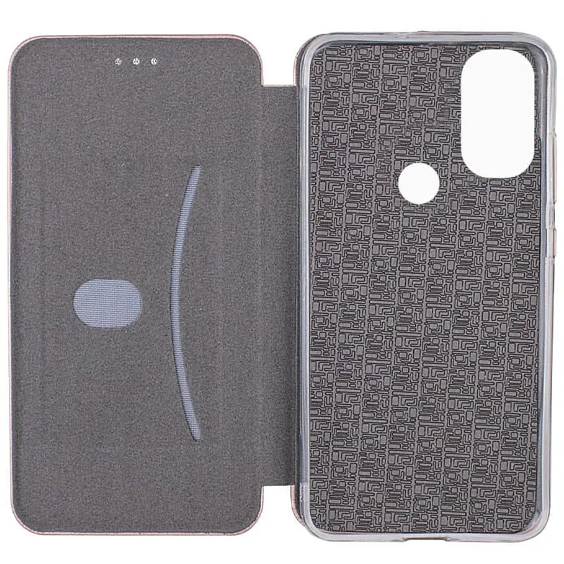 Шкіряний чохол-книжка Classy для Motorola Moto E40 Rose Gold - фото 3