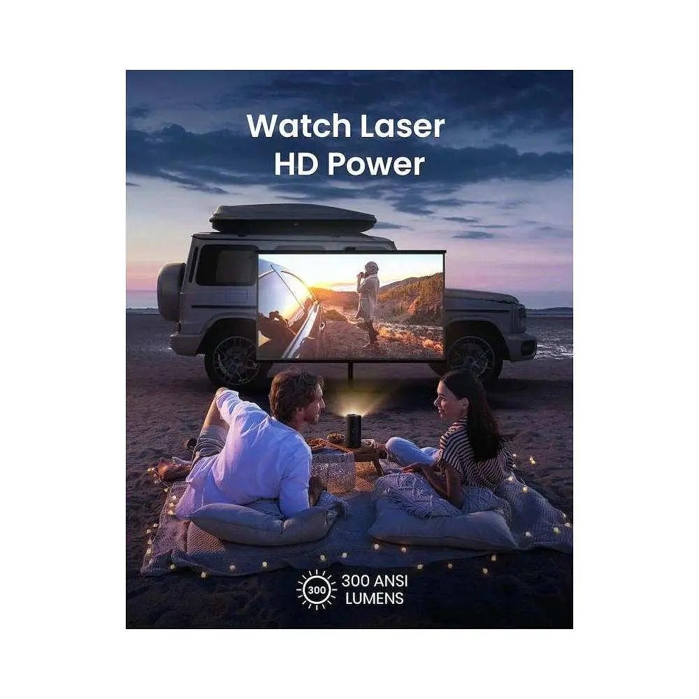 Кишеньковий проектор Anker Nebula Capsule 3 Laser (GTV) Black (D2426212) - фото 2