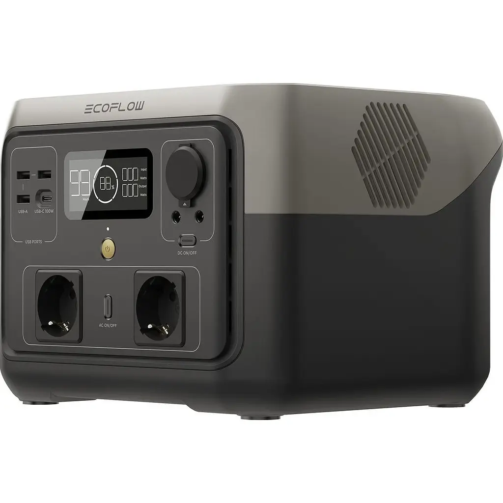 Портативна зарядна станція EcoFlow RIVER 2 Max LiFePO4, 512 Вт/ч 500 Вт (ZMR610-B-EU) - фото 8