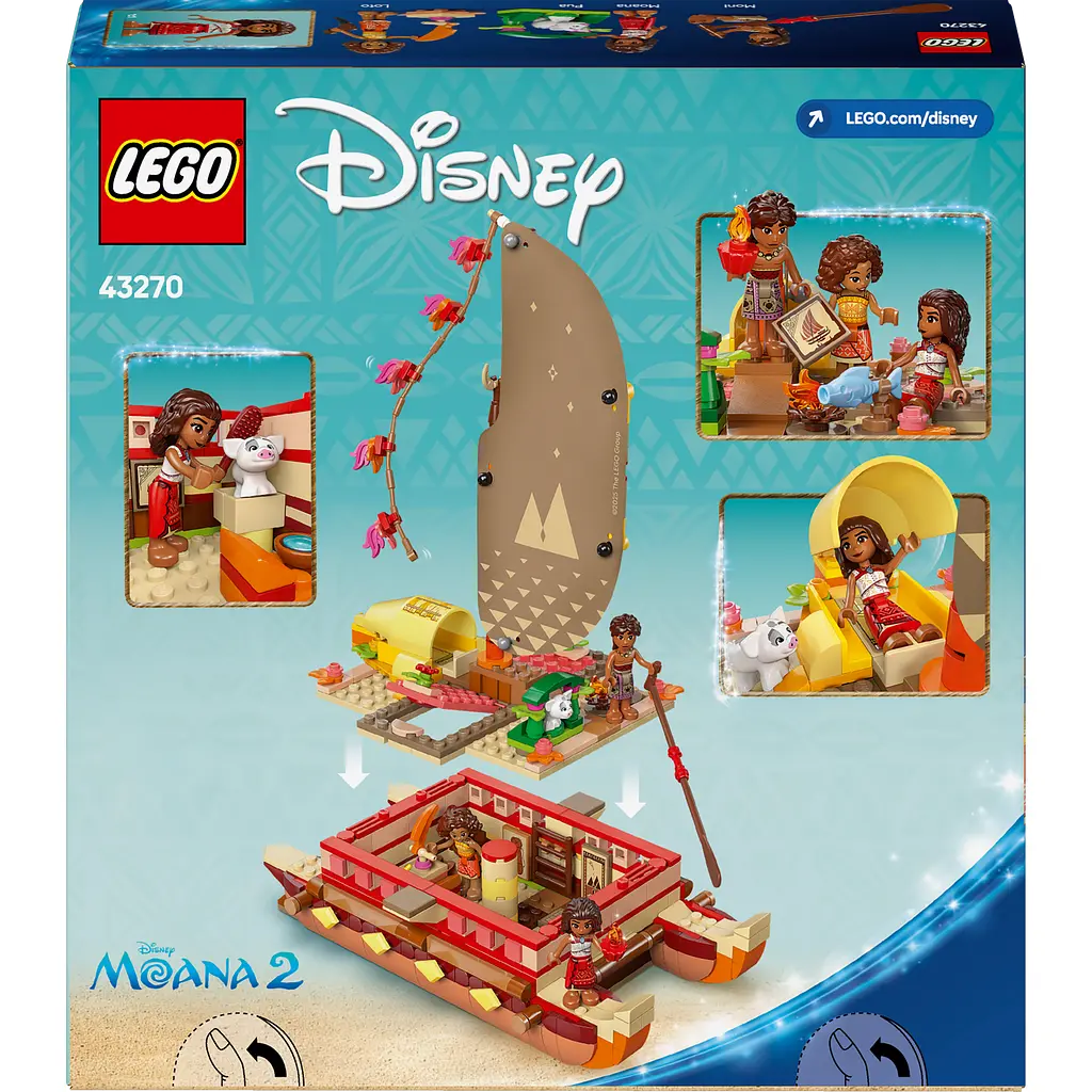 Конструктор LEGO Disney Princess Приключенческое каноэ Ваяны 529 деталей (43270) - фото 15